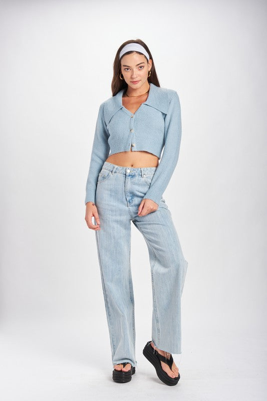 Want You Around Cropped Cardigan