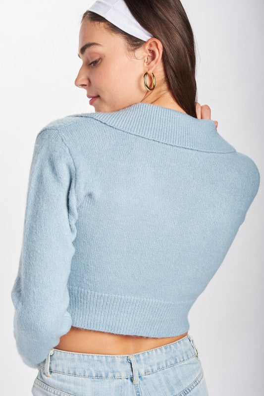 Want You Around Cropped Cardigan