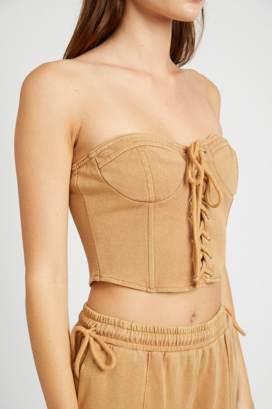 Play It Safe Corset Top – The Obsessions Boutique