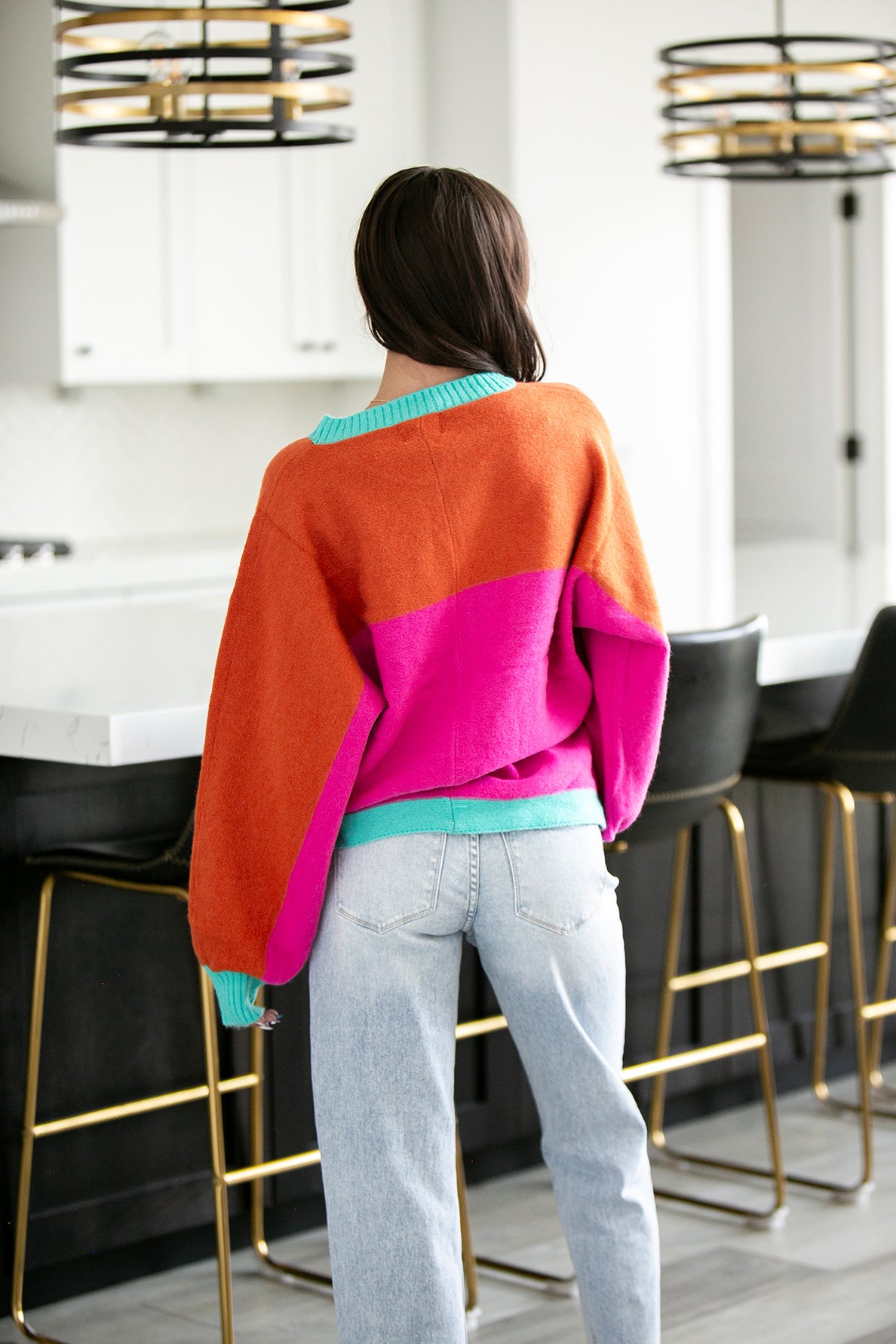 Lucy Color Block Sweater