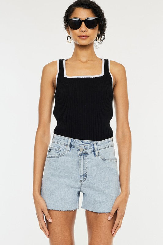 Kancan High Rise Crossover WB Shorts