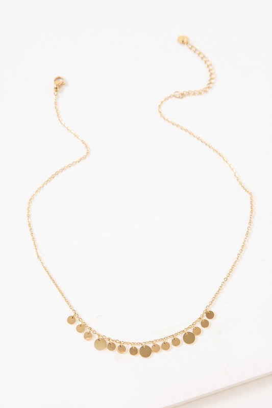 Priscila Circle Charm Necklace