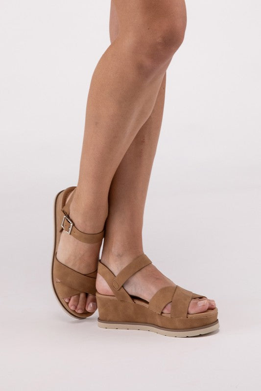 Emily Strap Wedge Sandals