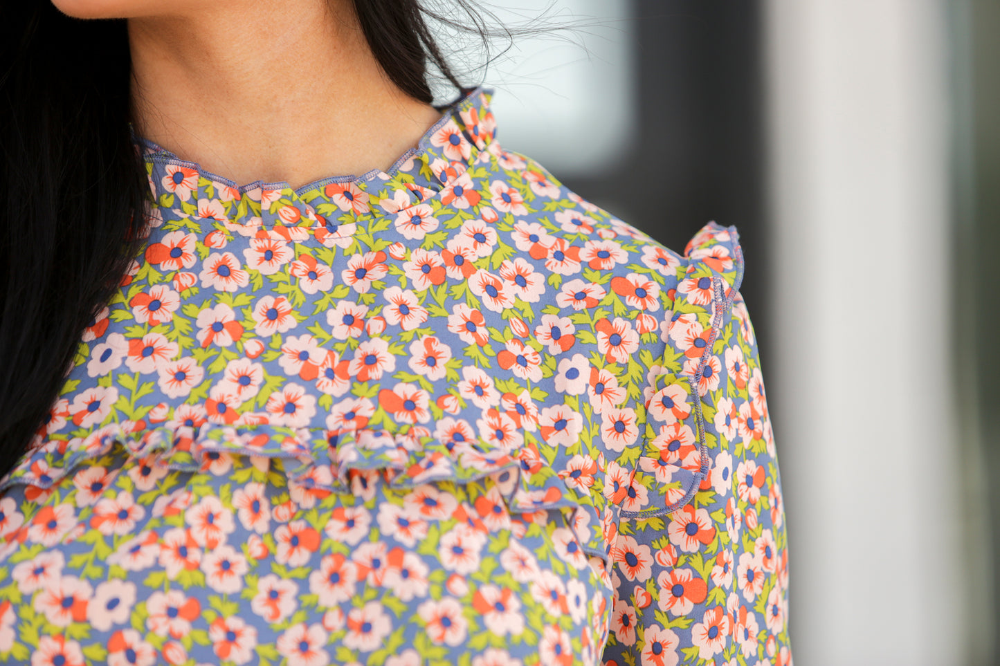 NYC Floral Print Dress