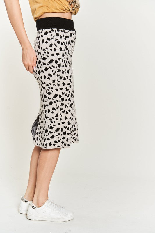 Clara Animal Print Skirt Plus Size