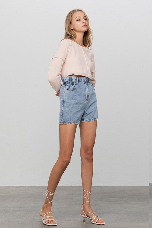 Vera Paperbag Denium Shorts