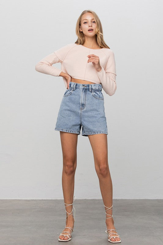 Vera Paperbag Denium Shorts