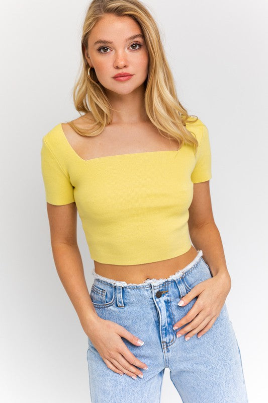 Alyssa Laced Up Knit Top
