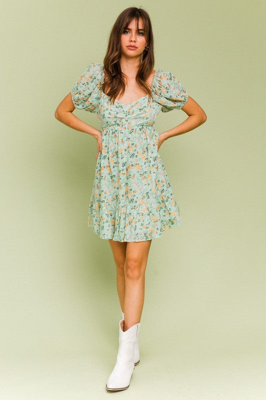 Carried Away Floral Dress