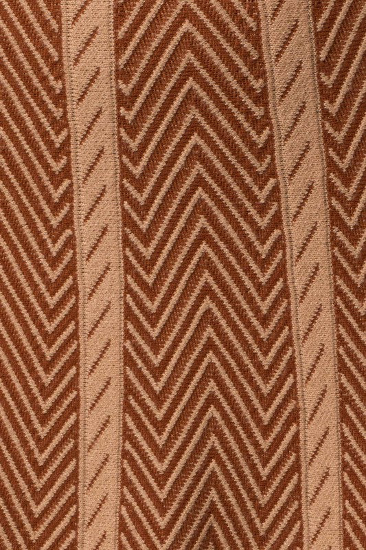 Mika Herringbone Stripe Sweater Skirt