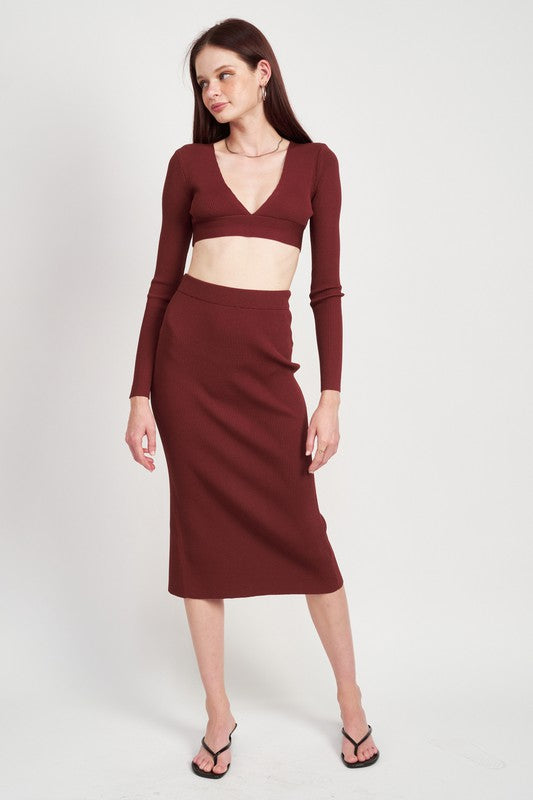 Need You Now Knit Skirt