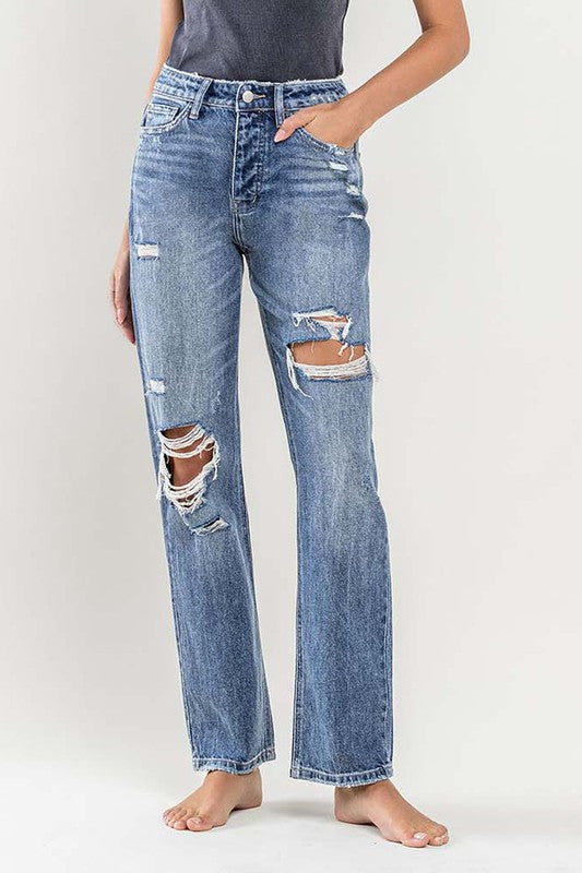 Flying Monkey Distressed Relaxed Fit Jean