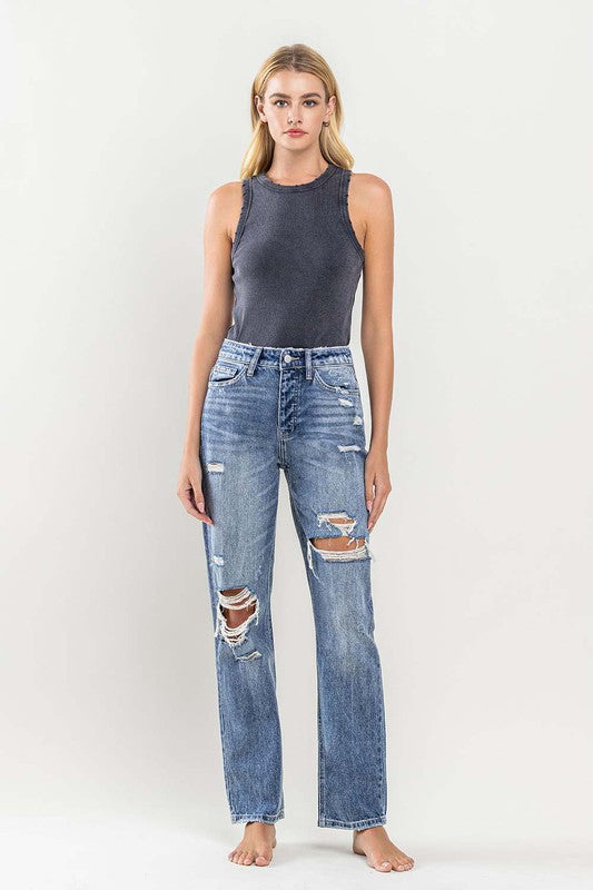 Flying Monkey Distressed Relaxed Fit Jean