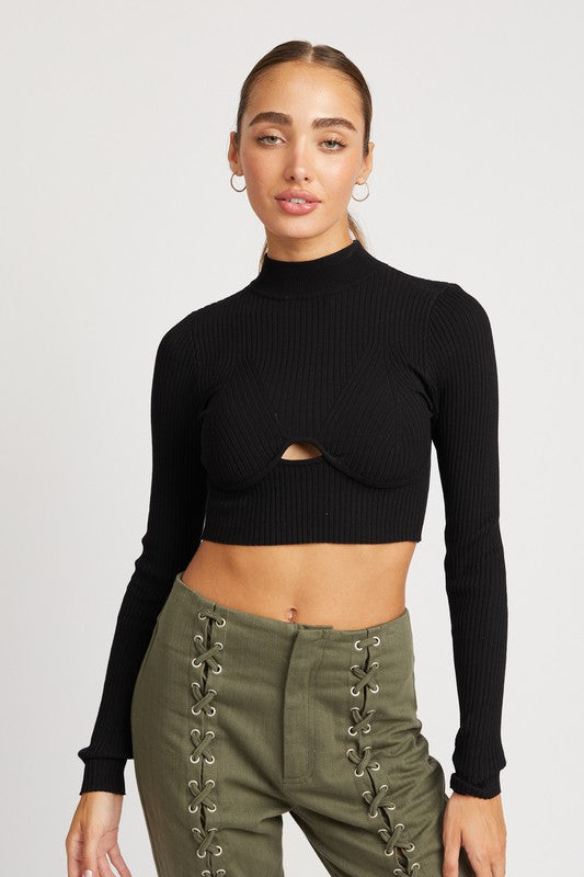 Open Hearted Cropped Top