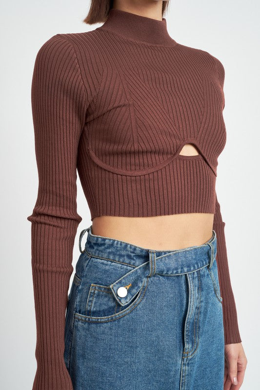 Open Hearted Cropped Top