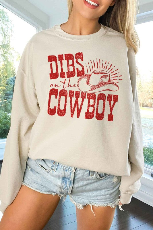 Dibs On the Cowboy Oversized Sweatshirt