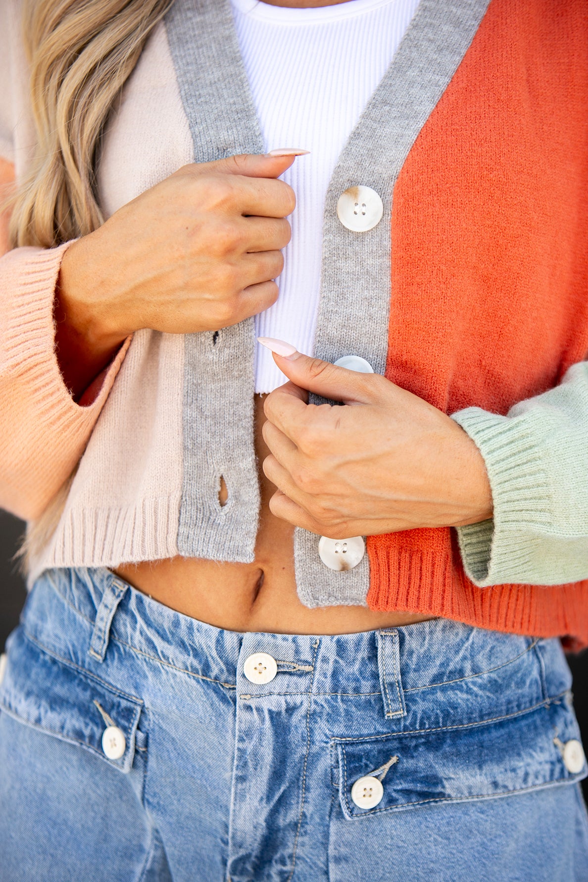 Strickjacke Cardigan Orange blogger discount boho