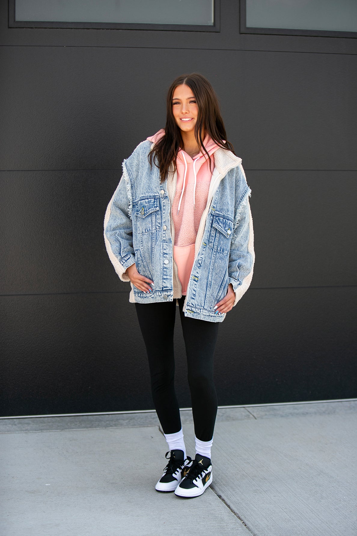 Mira Sherpa Denim Jacket