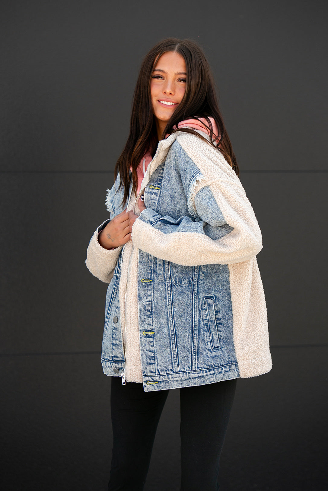 Mira Sherpa Denim Jacket