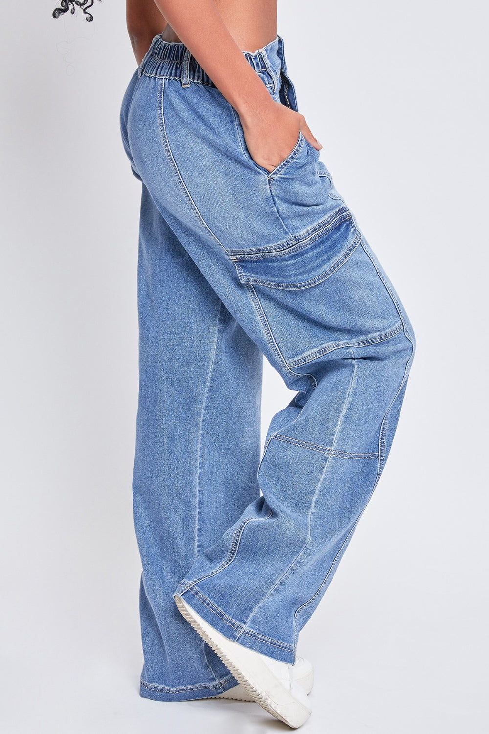 Amie High-Rise Straight Cargo Jeans