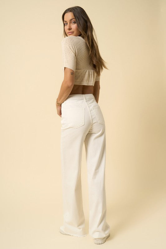 Keely High Rise Wide Leg Jeans