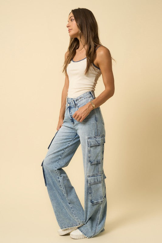 Skyler Crossover Relaxed Cargo Jeans