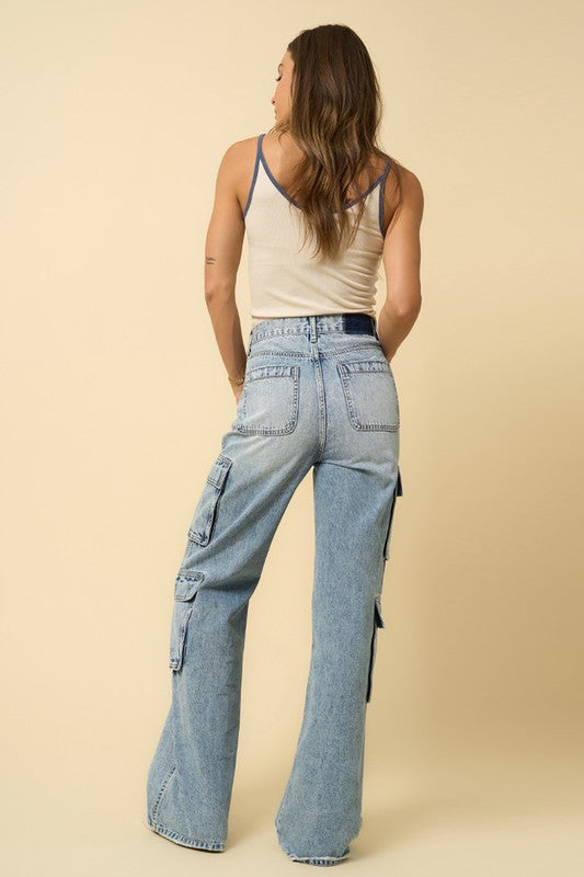 Skyler Crossover Relaxed Cargo Jeans
