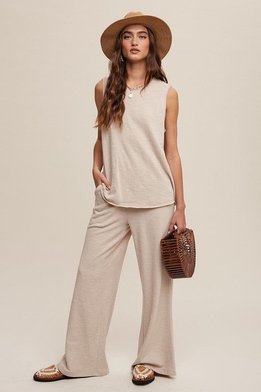 Haley Rae Soft Knit Tank and Sweat Pant Set