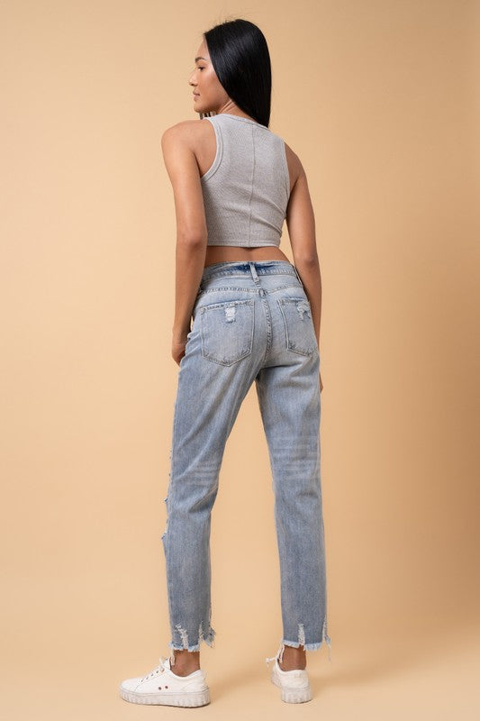 Owen Distressed Girlfriend Jeans