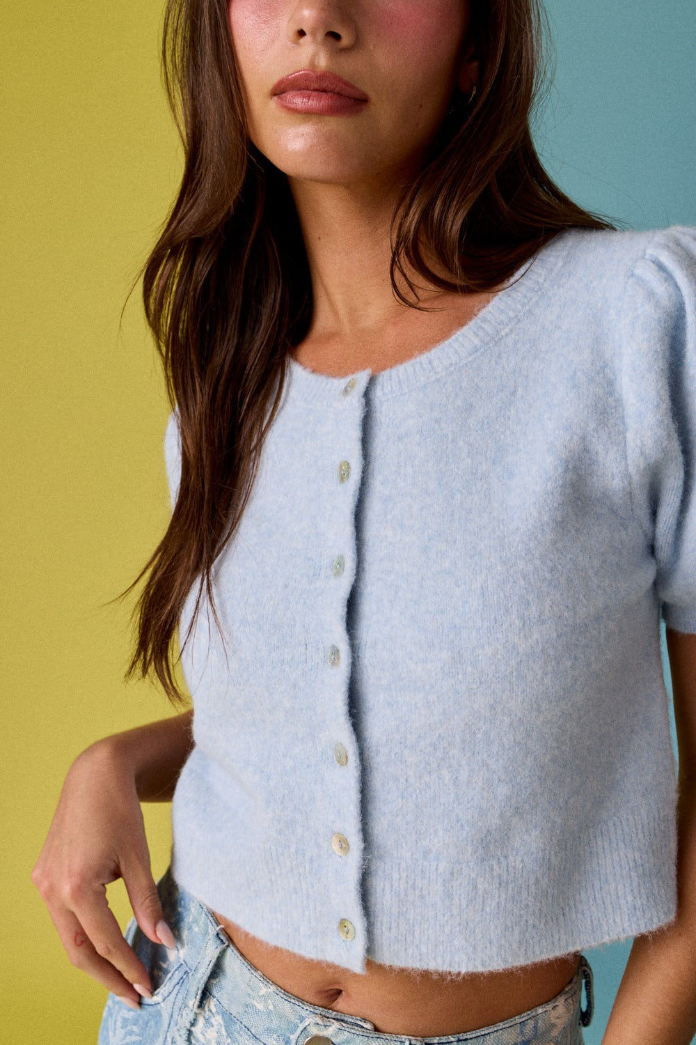 Mae Puff Sleeve Cardigan