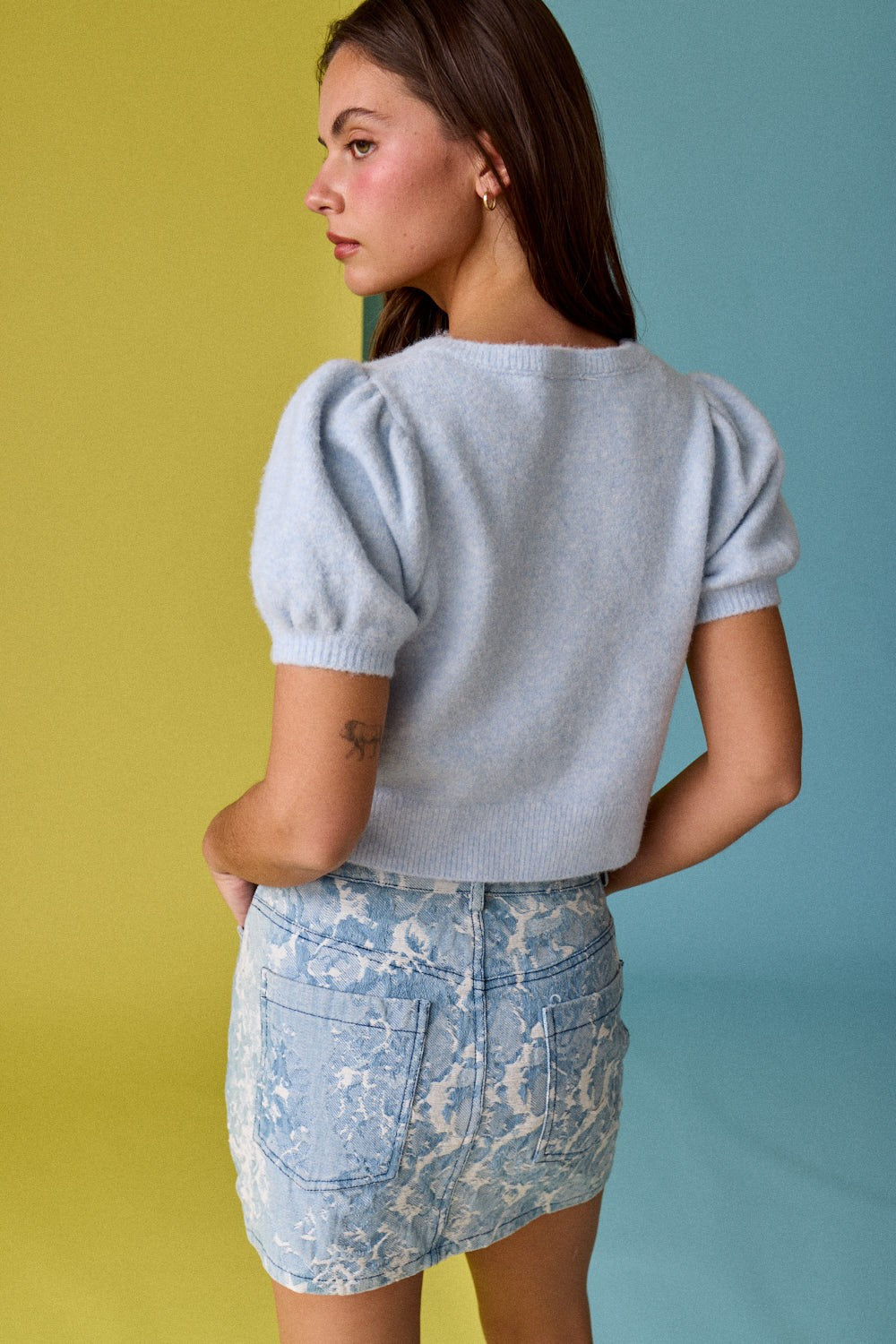 Mae Puff Sleeve Cardigan