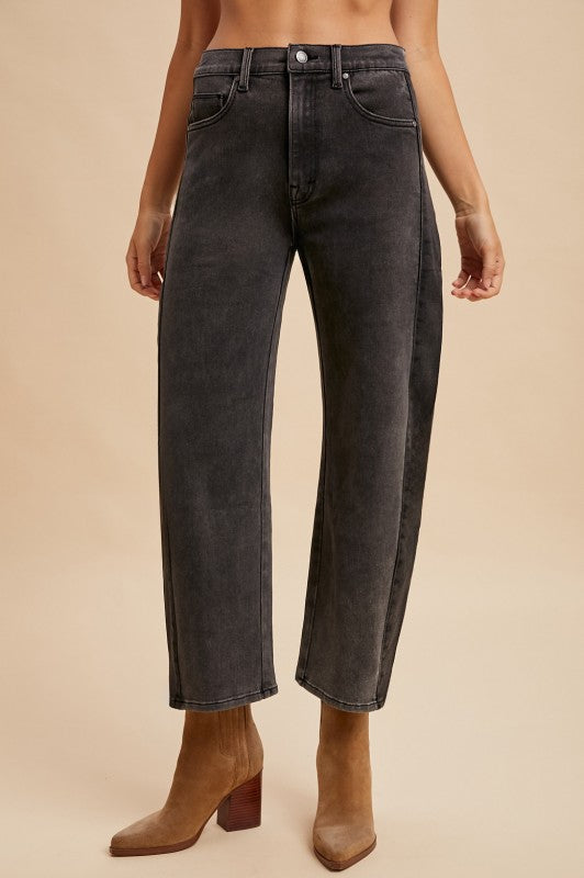 Annie Two Toned Barrel Jeans