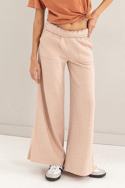 Shyla High Rise Wide Leg Drawstring Pants