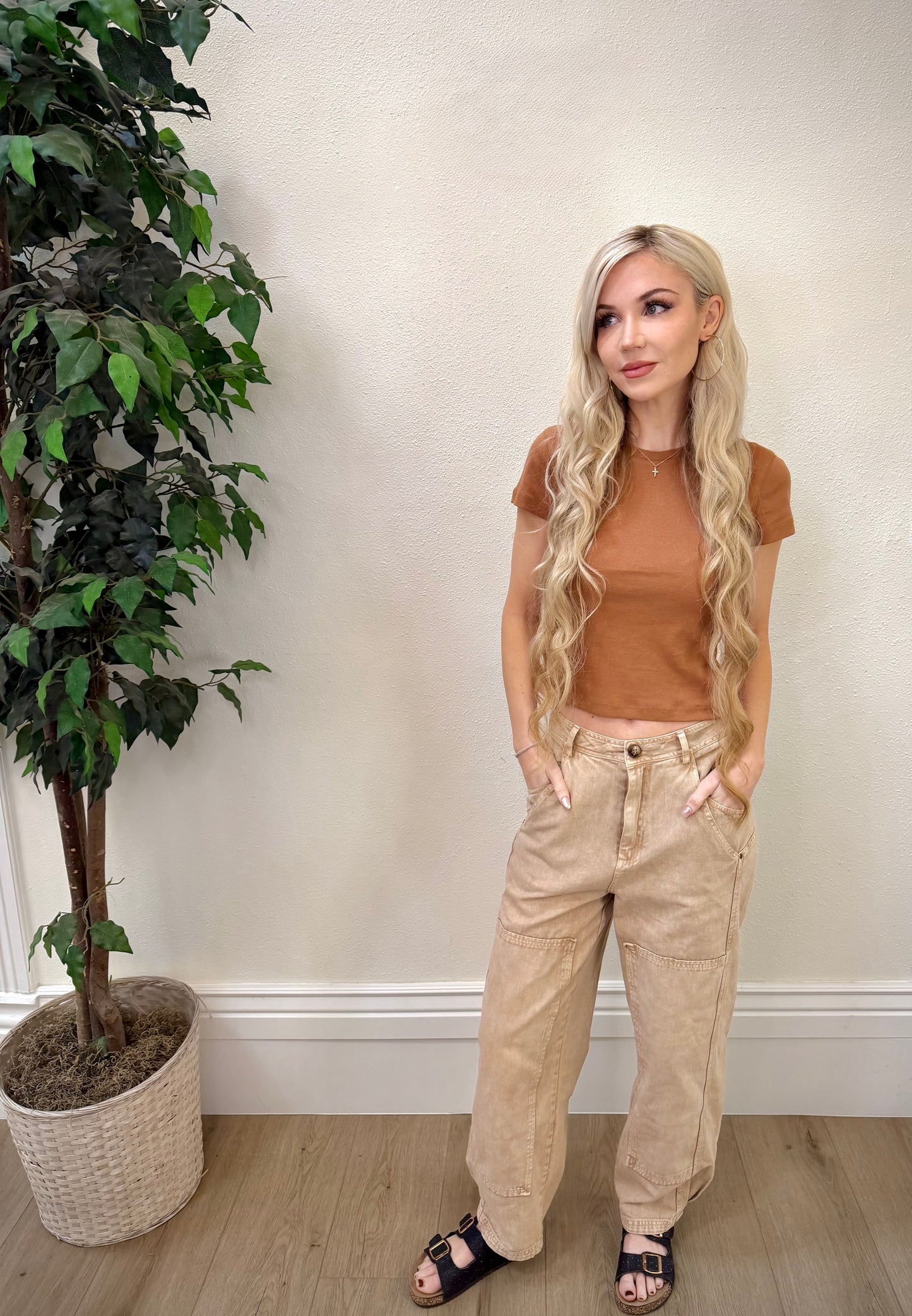 Sedona Mineral Wash Barrel Pants