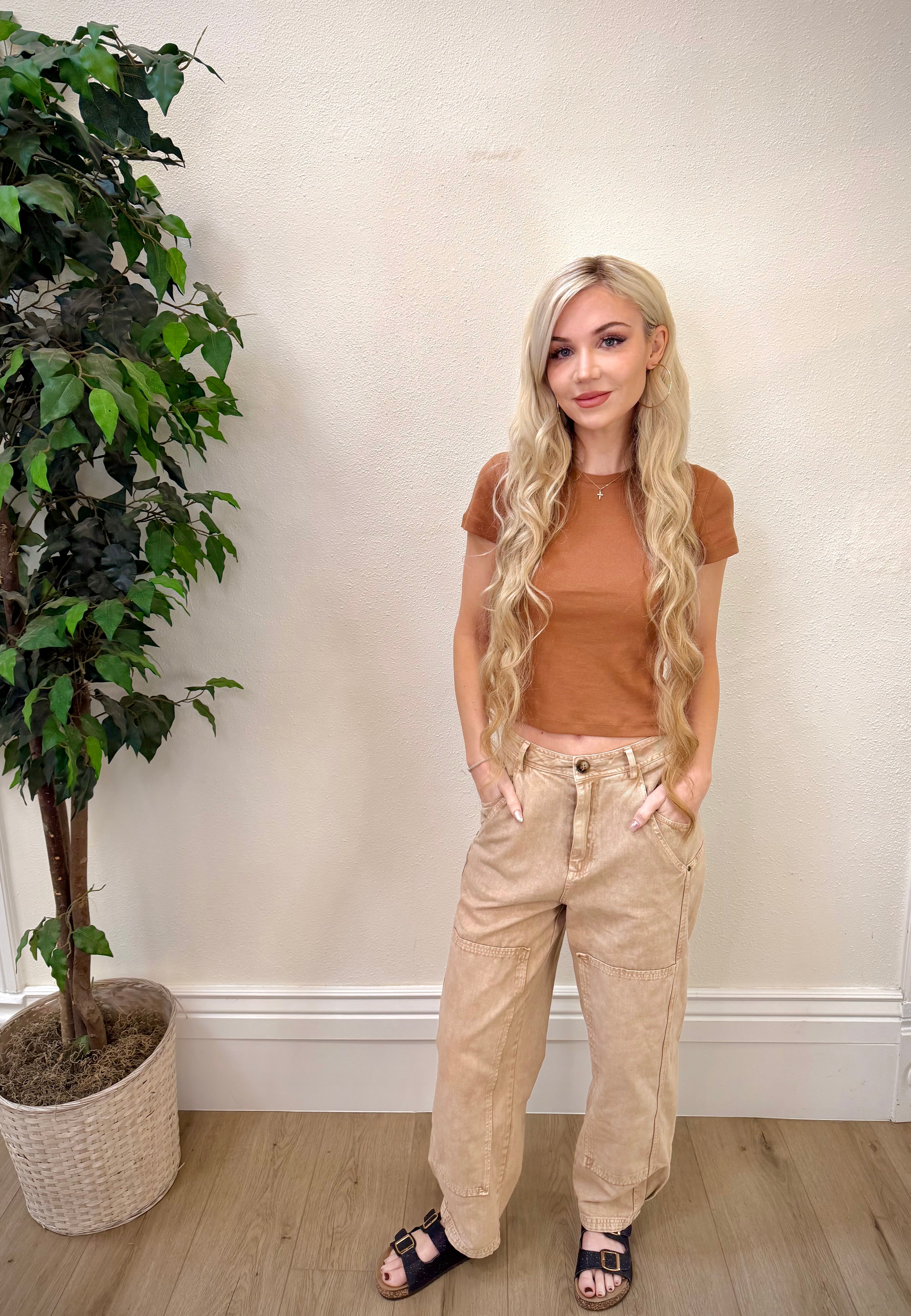 Sedona Mineral Wash Barrel Pants