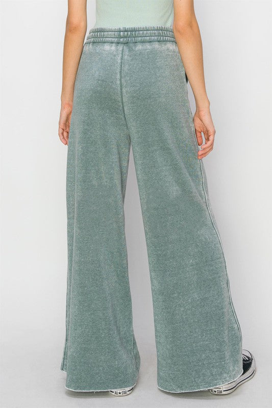 Shyla High Rise Wide Leg Drawstring Pants