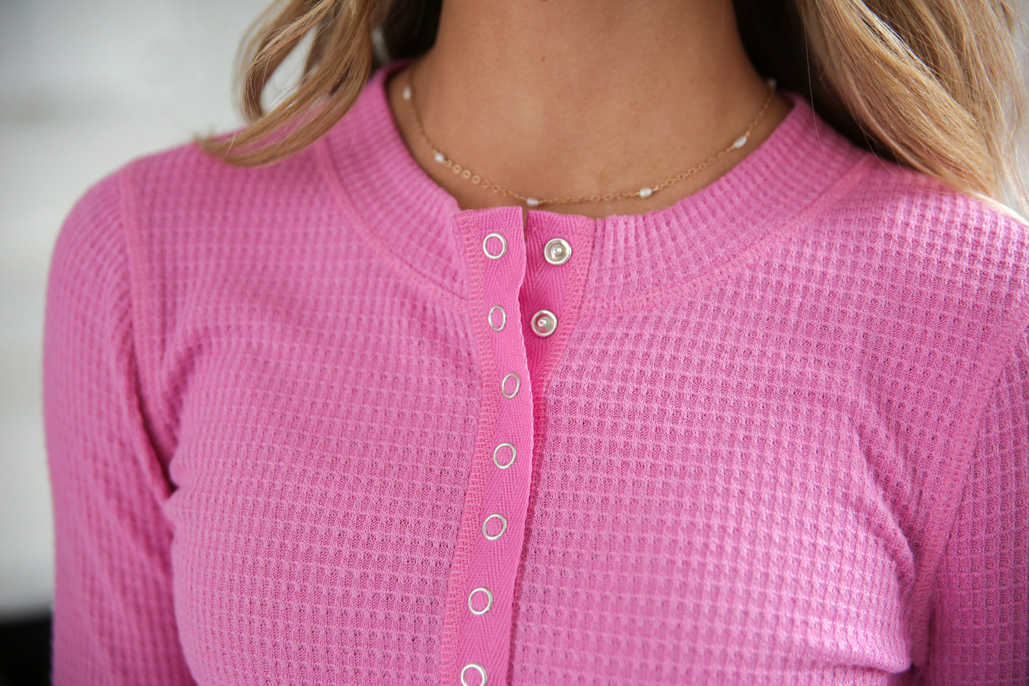 Whitley Waffle Henley Top