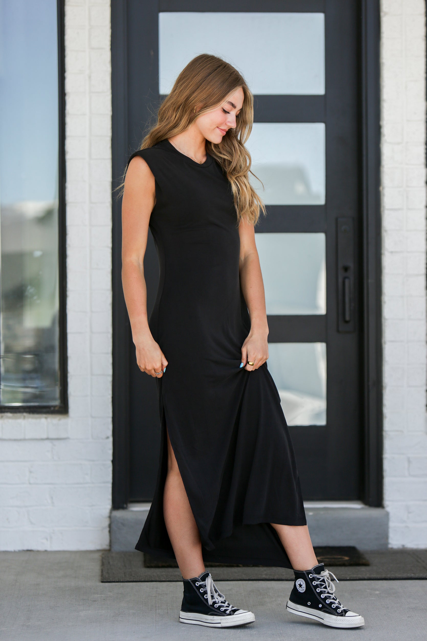Shoulder Pad Midi Dress The Obsessions Boutique Shoulder Pad Midi Dress The Obsessions Boutique
